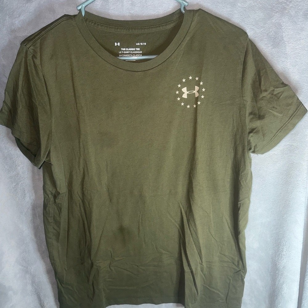 Under Armour Khaki Tee with Logo
